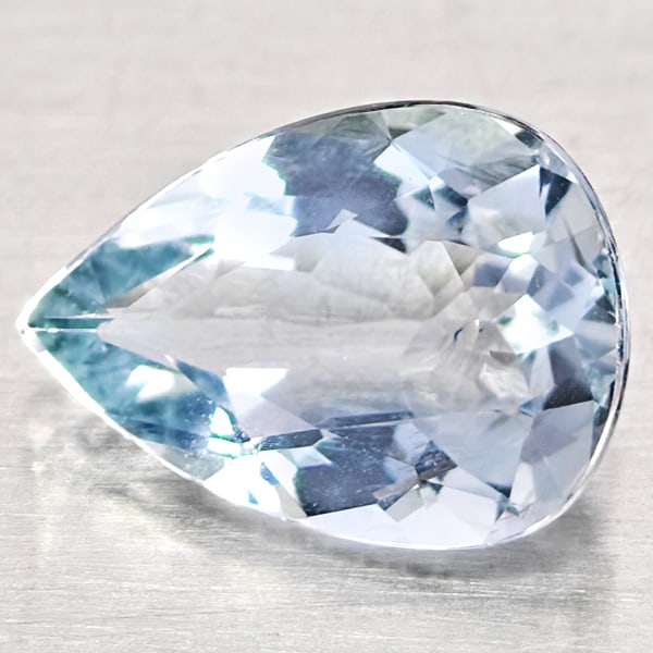 Natural Light Blue Aquamarine Gemstones 1.31 Ct. Pear Shape 9.4 x 6.9 Mm.: Product ID: 800812173 Product Name: Natural Aquamarine Weight: 1.31 CT. Size: 9.4 x 6.9 x 4 MM. Shape: Pear Shape Color: Light Blue Clarity:VSI - SI1 Luster: Good Gems Origin: Brazil Treatment: Unheat