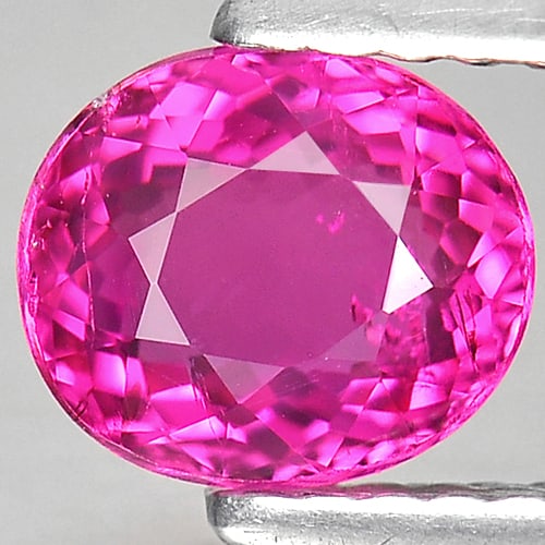Natural Pink Tourmaline Gemstones 0.98 Ct. Oval Shape 6.6 x 5.7 Mm.: Product ID: 807242629 Product Name: Natural Tourmaline Weight: 0.98 CT. Size: 6.6 x 5.7 x 3.7 MM. Shape: Oval Color: Pink Clarity:VSI Luster: Very Good Gems Origin: Nigeria Treatment: Heated Crystal S