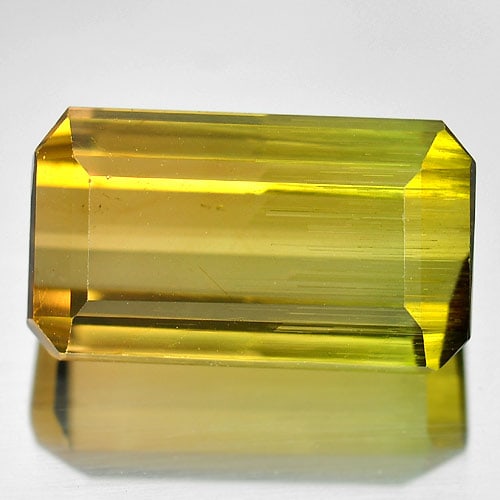 Natural Bi Color Tourmaline Gemstones 16.80 Ct. Octagon 17.7 x 10 Mm. (1 of 3)
