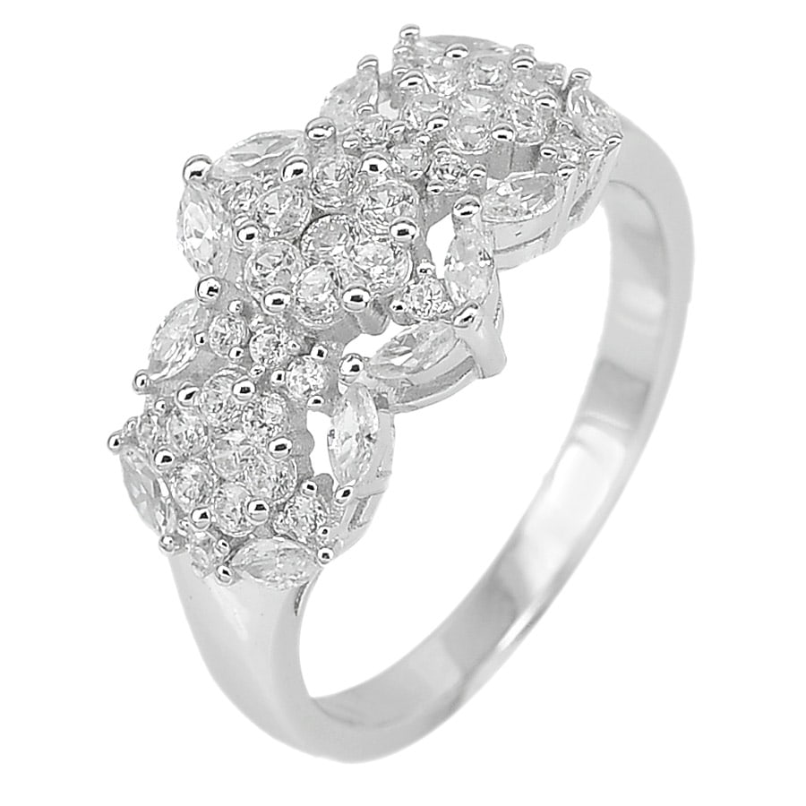 925 Sterling Silver Ring Jewelry 3.29 Grams White Gold Plated Size 7: Product ID: 200107626 Product Type: 925 Sterling Silver Fine Jewelry Jewelry Weight: 3.29 Grams. Ring Size: 7 Resizable(Fee) Gemstones Color: Silver Metal: Solid Silver 92.5%. Gemstone Detail: Round W