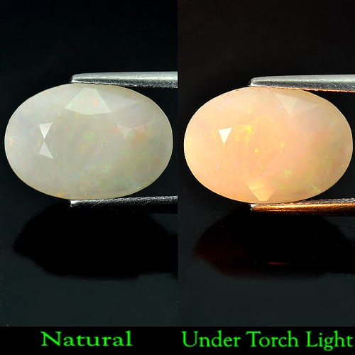 Natural Multi Color Opal Sudan 5.97 Ct. Oval Shape 16.1 x 11.2 Mm.: Product ID: 818711739 Product Name: Natural Opal Weight: 5.97 CT. Size: 16.1 x 11.2 x 7.7 MM. Shape: Oval Color: Multi Color Clarity:Semi - Transparent Luster: Good Gems Origin: Ethiopia Treatment: Un