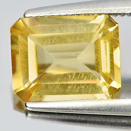 Natural Yellow Citrine Gemstones 1.95 Ct. Octagon Shape 9.2 x 7.2 Mm. (1 of 3)