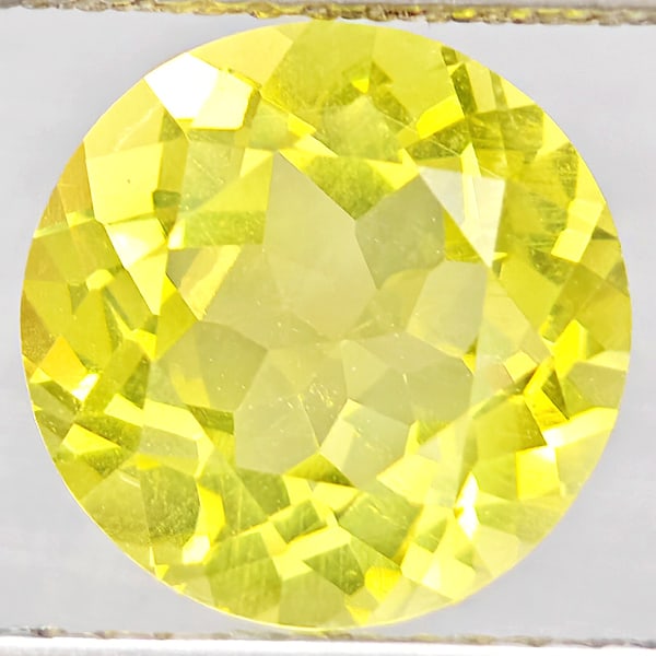 Natural Yellow Lemon Quartz Gemstones 2.62 Ct. Round Shape 9.1 Mm. (1 of 3)