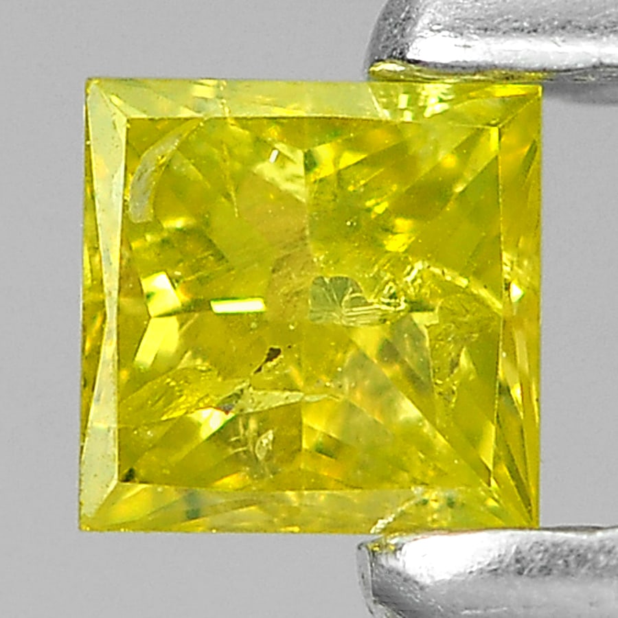 Natural Yellow Loose Diamond 0.10 Ct. Square Princess Cut 2.7 x 2.7 Mm.: Product ID: 802104528 Product Name: Natural Enhanced Diamond Weight: 0.10 CT. Size: 2.7 x 2.7 x 1.7 MM. Shape: Square Princess Cut Color: Yellow Clarity:SI1 Luster: Scintillating Gems Origin: Belgium 