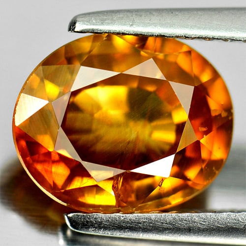 Natural Yellow Zircon Gemstones 3.53 Ct. Oval Shape 9.7 x 8 Mm.: Product ID: 807726906 Product Name: Natural Zircon Weight: 3.53 CT. Size: 9.7 x 8 x 4.2 MM. Shape: Oval Color: Yellow Clarity:SI1 Luster: Good Gems Origin: Cambodia Treatment: Heated Crystal Structure