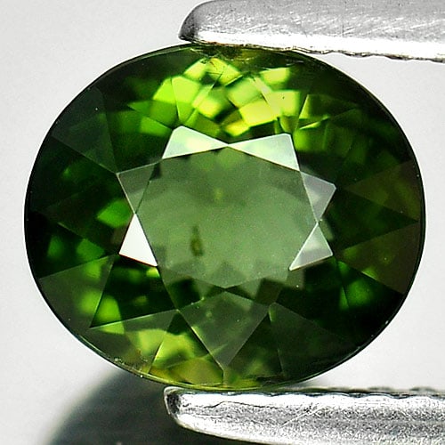 Natural Green Tourmaline Gemstones 2.09 Ct. Clean Oval 8 x 7 Mm.: Product ID: 807220971 Product Name: Natural Tourmaline Weight: 2.09 CT. Size: 8 x 7 x 5.3 MM. Shape: Oval Color: Green Clarity:IF Luster: Good Gems Origin: Nigeria Treatment: Unheated Crystal Structur