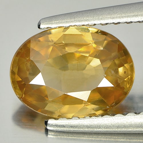 Natural Yellow Zircon Gemstone 1.94 Ct. Oval Shape 8.5 x 6.4 Mm.: Product ID: 807728782 Product Name: Natural Zircon Weight: 1.94 CT. Size: 8.5 x 6.4 x 3.4 MM. Shape: Oval Color: Yellow Clarity:SI1 Luster: Good Gems Origin: Cambodia Treatment: Heated Crystal Structu