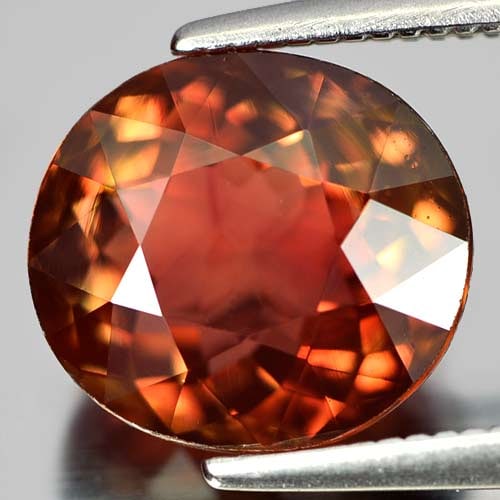 Natural Multi Color Tourmaline Gemstones 3.32 Ct. Clean Oval Shape 9.6 x 8.7 Mm. (1 of 3)
