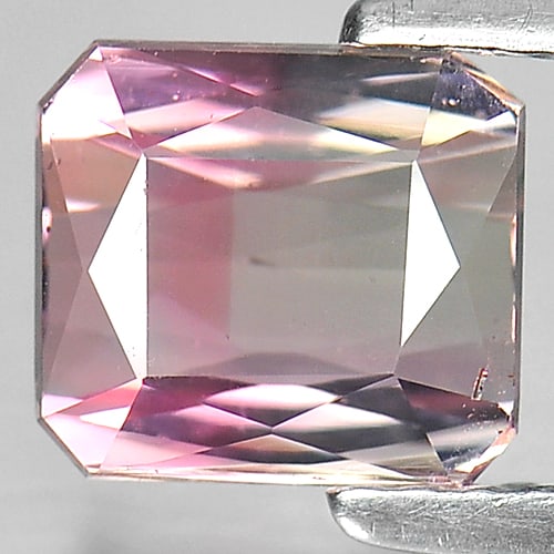 Natural Bi Color Tourmaline Gemstones 1.60 Ct. VS Octagon Shape 7 x 6.3 Mm.: Product ID: 807214696 Product Name: Natural Tourmaline Weight: 1.60 CT. Size: 7 x 6.3 x 3.7 MM. Shape: Octagon Color: Bi Color Clarity:VS Luster: Good Gems Origin: Nigeria Treatment: Unheated Crystal 