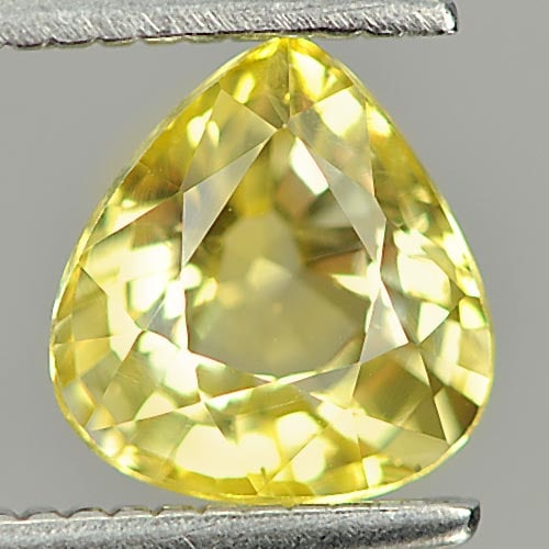 Natural Yellow Sapphie Gemstones 1.17 Ct. Clean Pear Shape 6.4 x 6.1 Mm.: Product ID: 806156410 Product Name: Natural Yellow Sapphire Weight: 1.17 CT. Size: 6.4 x 6.1 x 3.9 MM. Shape: Pear Color: Yellow Clarity:VSI Luster: Good Gems Origin: Ceylon, Sri - Lanka Treatment: He