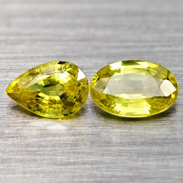 Natural Yellow Songea Sapphire Gemstones 1.01 Ct. Mixed Shape 6.2 x 4.1 Mm.: Product ID: 806162109 Product Name: Natural Yellow Sapphire Weight: 1.01 CT. Size: 6.2 x 4.1 x 2.4 MM. Shape: Mixed Shape Color: Yellow Clarity:VSI Luster: Good Gems Origin: Tanzania Treatment: Heated