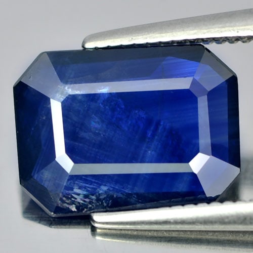 Natural Blue Sapphire Gemstones 2.45 Ct. Octagon Shape 10.5 x 7.7 Mm.: Product ID: 806009364 Product Name: Natural Blue Sapphire Weight: 2.45 CT. Size: 10.5 x 7.7 x 2.6 MM. Shape: Octagon Color: Blue Clarity:SI1 Luster: Good Gems Origin: Thailand Treatment: Heated Crysta