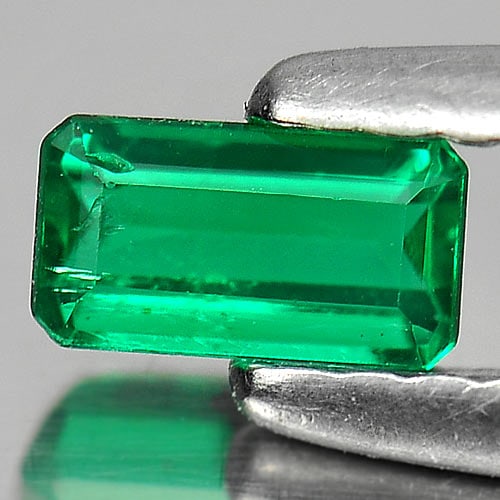 Natural Green Emerald Gemstones 0.22 Ct. Octagon Shape 5 x 2.7 Mm.: Product ID: 802401202 Product Name: Natural Emerald Weight: 0.22 CT. Size: 5 x 2.7 x 2 MM. Shape: Octagon Color: Green Clarity:VSI Luster: Good Gems Origin: Columbia Treatment: Unheated Crystal Struct