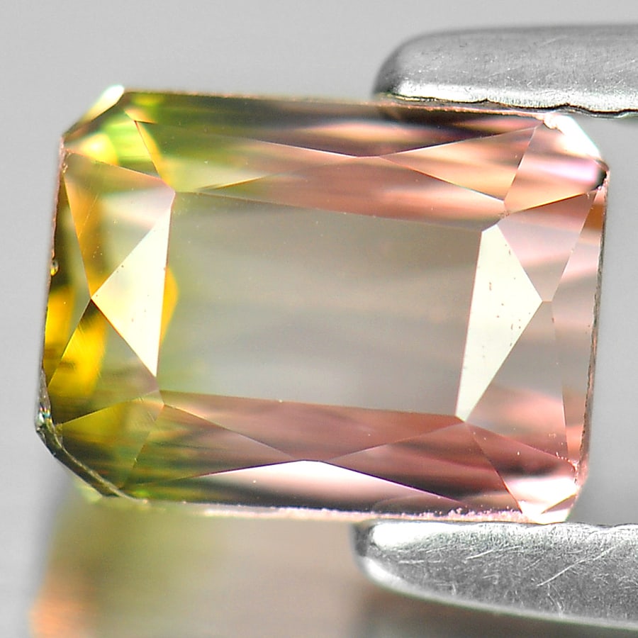 Natural Bi Color Tourmaline Gemstones 1.33 Ct. Clean Octagon Shape 6.5 x 4.9 Mm.: Product ID: 807238273 Product Name: Natural Tourmaline Weight: 1.33 CT. Size: 6.5 x 4.9 x 4.3 MM. Shape: Octagon Color: Bi Color Clarity:VSI Luster: Good Gems Origin: Nigeria Treatment: Unheated Cryst