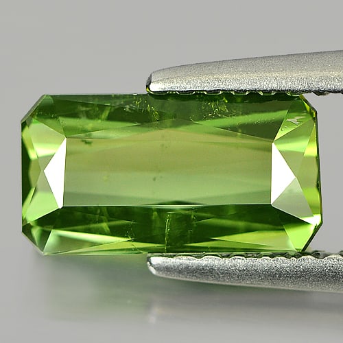 Natural Green Tourmaline Gemstones 1.53 Ct. Octagon Shape 9.4 x 5 Mm.: Product ID: 807223298 Product Name: Natural Tourmaline Weight: 1.53 CT. Size: 9.4 x 5 x 3.3 MM. Shape: Octagon Color: Green Clarity:VSI Luster: Good Gems Origin: Nigeria Treatment: Unheated Crystal St