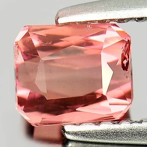 Natural Pinkish Orange Tourmaline Gemstones 0.73 Ct. Octagon Shape 5.2 x 4.5 Mm.: Product ID: 807245964 Product Name: Natural Tourmaline Weight: 0.73 CT. Size: 5.2 x 4.5 x 3.5 MM. Shape: Octagon Color: Pinkish Orange Clarity:SI1 Luster: Good Gems Origin: Nigeria Treatment: Unheated