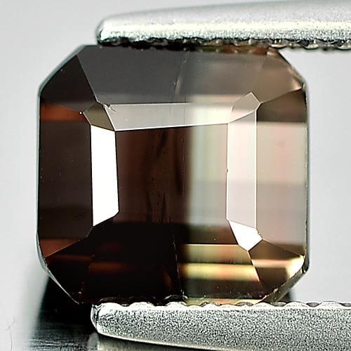Natural Bi Color Tourmaline Gemstones 1.95 Ct. Octagon Shape 6.9 x 6.6 Mm. (1 of 3)