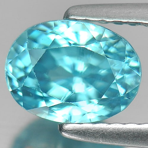 Natural Blue Zircon Gemstones 2.67 Ct. Clean Oval Shape 7.8 x 5.8 Mm.: Product ID: 807720930 Product Name: Natural Zircon Weight: 2.67 CT. Size: 7.8 x 5.8 x 5.4 MM. Shape: Oval Color: Blue Clarity:VSI Luster: Good Gems Origin: Columbia Treatment: Heated Crystal Structure