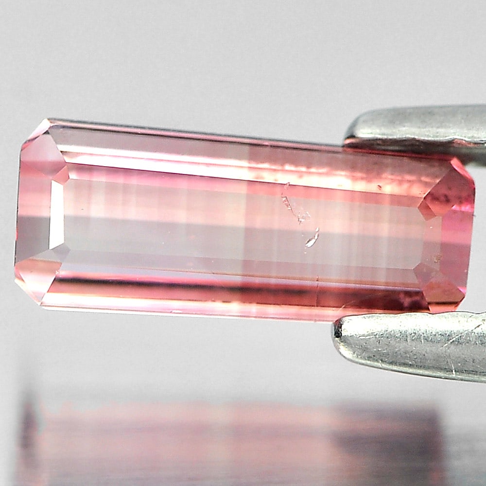 Natural Pink Tourmaline Gemstones 1.00 Ct. Octagon Shape 9.2 x 4 Mm.: Product ID: 807250294 Product Name: Natural Tourmaline Weight: 1.00 CT. Size: 9.2 x 4 x 3 MM. Shape: Octagon Color: Pink Clarity:VSI Luster: Good Gems Origin: Nigeria Treatment: Unheated Crystal Struc