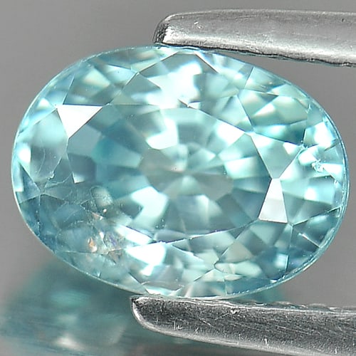 Natural Blue Color Zircon Gemstones 2.37 Ct. Oval Shape 8.1 x 6 Mm.: Product ID: 807720829 Product Name: Natural Zircon Weight: 2.37 CT. Size: 8.1 x 6 x 4.8 MM. Shape: Oval Color: Blue Clarity:SI Luster: Good Gems Origin: Cambodia Treatment: Heated Crystal Structure: T