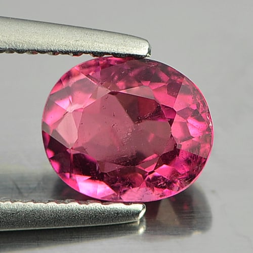 Natural Pinkish Purple Tourmaline Gemstone 0.94 Ct. Oval Shape 6.8 x 5.7 Mm.: Product ID: 807240530 Product Name: Natural Tourmaline Weight: 0.94 CT. Size: 6.8 x 5.7 x 3.6 MM. Shape: Oval Color: Pinkish Purple Clarity:SI Luster: Good Gems Origin: Nigeria Treatment: Unheated Cry