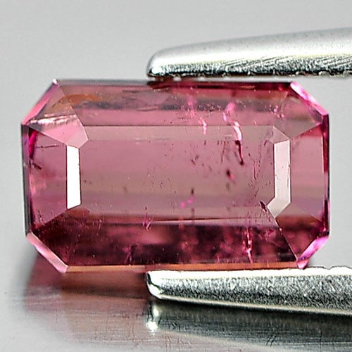 Natural Pink Tourmaline Gemstones 1.14 Ct. Octagon Shape 7.5 x 4.8 Mm.: Product ID: 807244102 Product Name: Natural Tourmaline Weight: 1.14 CT. Size: 7.5 x 4.8 x 3.4 MM. Shape: Octagon Color: Pink Clarity:SI1 Luster: Good Gems Origin: Nigeria Treatment: Unheated Crystal S