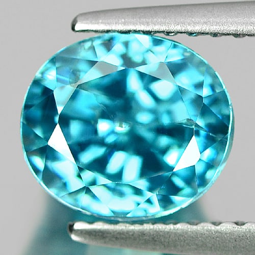 Natural Blue Zircon Gemstones 3.14 Ct. Cushion Shape 6.9 x 6.6 Mm.: Product ID: 807723547 Product Name: Natural Zircon Weight: 3.14 CT. Size: 6.9 x 6.6 x 6.5 MM. Shape: Cushion Color: Blue Clarity:SI Luster: Good Gems Origin: Cambodia Treatment: Heated Crystal Structu