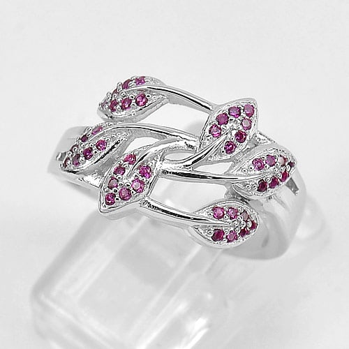 925 Sterling Silver Ring Jewelry White Gold Plated Olive Leaf Design Size 8: Product ID: 280610002 Product Type: 925 Sterling Silver Fine Jewelry Jewelry Weight: 3.87 Grams. Ring Size: 8 Resizable(Fee) Gemstones Color: Silver Metal: Solid Silver 92.5%. Gemstone Detail: Average