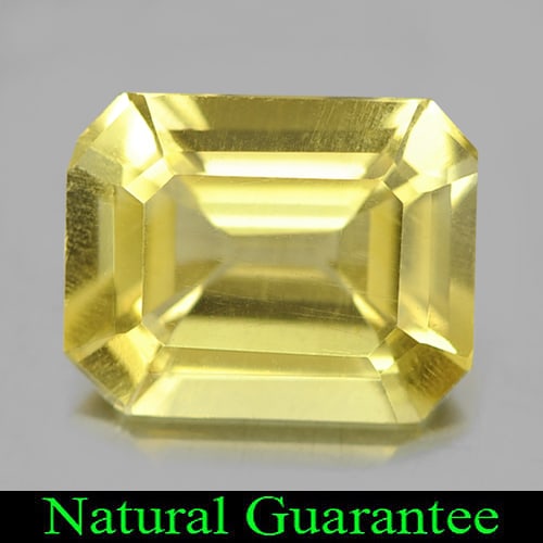 Natural Yellow Citrine Gemstones 1.82 Ct. Octagon Shape 9 x 7.1 Mm.: Product ID: 801808567 Product Name: Natural Citrine Weight: 1.82 CT. Size: 9 x 7.1 x 4.5 MM. Shape: Octagon Color: Yellow Clarity:VSI Luster: Good Gems Origin: Brazil Treatment: Unheated Crystal Struc