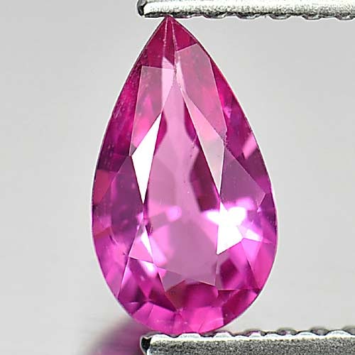 Natural Purplish Pink Rubellite Gemstones 0.68 Ct. Pear Shape 8.4 x 4.9 Mm.: Product ID: 807242720 Product Name: Natural Rubellite Weight: 0.68 CT. Size: 8.4 x 4.9 x 3.1 MM. Shape: Pear Color: Purplish Pink Clarity:VSI Luster: Good Gems Origin: Nigeria Treatment: Unheated Crys
