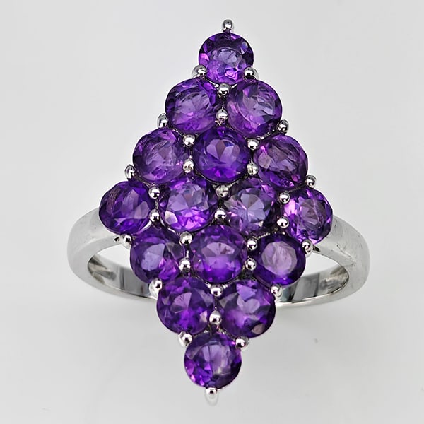Natural Purple Amethyst Gemstone with 925 Sterling Silver Ring Jewelry 4.75 Grams Size 8: Product ID: 808500317 Product Type: 925 Sterling Silver Fine Jewelry Jewelry Weight: 4.75 Grams. Gemstones Color: Purple Metal: Solid Silver 92.5%. Gemstone Detail: Amethyst At Your Service: At Treasu
