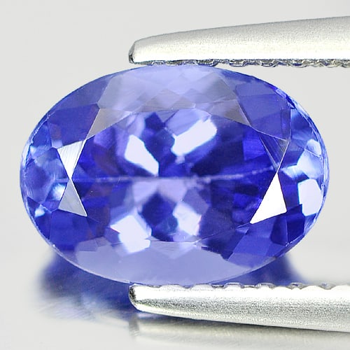 Natural Blue Tanzanite Gemstones 1.45 Ct. Clean Oval Shape 8.4 x 6 Mm.: Product ID: 807008975 Product Name: Natural Tanzanite Weight: 1.45 CT. Size: 8.4 x 6 x 4 MM. Shape: Oval Color: Violetish Blue Clarity:VSI Luster: Good Gems Origin: Tanzania Treatment: Heated Crystal 
