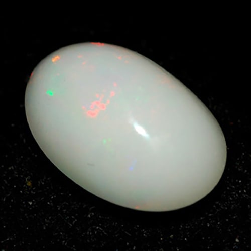 Natural Multi Color Opal Gemstones 1.40 Ct. Oval Cabochon Shape 10 x 7 Mm.: Product ID: 818709314 Product Name: Natural Opal Weight: 1.40 CT. Size: 10 x 7 x 4.3 MM. Shape: Oval Cabochon Color: Multi Color Clarity:Opaque Luster: Strong Iridescent Gems Origin: Ethiopia Treatmen