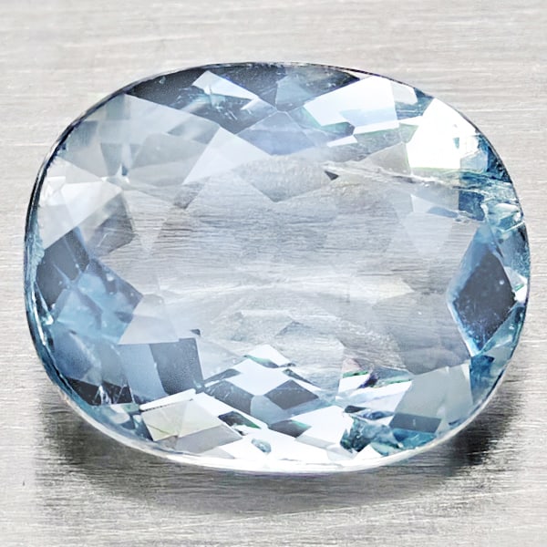 Natural Baby Blue Aquamarine Gemstones 1.14 Ct. Oval Shape 7.8 x 6.4 Mm.: Product ID: 800812062 Product Name: Natural Aquamarine Weight: 1.14 CT. Size: 7.8 x 6.4 x 3.5 MM. Shape: Oval Shape Color: Baby Blue Clarity:SI1 Luster: Good Gems Origin: Brazil Treatment: Unheated Cr