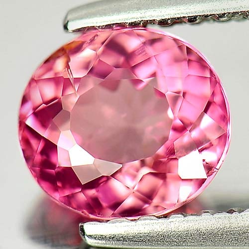 Natural Pink Tourmaline Gemstones 0.83 Ct. Oval Shape 6.2 x 5.6 Mm. (1 of 3)