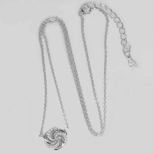 925 Sterling Silver Necelace Jewelry White Gold Plated 2.50 Grams Length 16 Inch.: Product ID: 280540217 Product Type: 925 Sterling Silver Fine Jewelry Jewelry Weight: 2.50 Grams. Gemstones Color: Silver Metal: Solid Silver 92.5%. Gemstone Detail: About 2.50 Grams. Round Pink CZ Siz