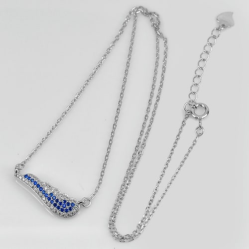 925 Sterling Silver Necklace Jewelry White Gold Plated 2.40 Grams Lenght 16 Inch.: Product ID: 280540183 Product Type: 925 Sterling Silver Fine Jewelry Jewelry Weight: 2.40 Grams. Gemstones Color: Silver Metal: Solid Silver 92.5%. Gemstone Detail: About 2.40 Grams. Round White CZ Si