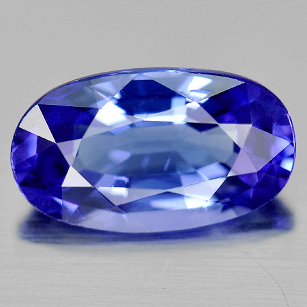 Natural Blue Tanzanite Gemstones 1.21 Ct. Oval Shape 8.8 x 5.2 x 3.4 Mm. (1 of 3)