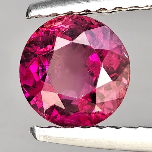 Natural Pink Tourmaline Gemstones 1.10 Ct. Round Shape 6.1 Mm.: Product ID: 807251361 Product Name: Natural Tourmaline Weight: 1.10 CT. Size: 6.1 x 6.1 x 4.6 MM. Shape: Round Shape Color: Pink Clarity:SI1 Luster: Good Gems Origin: Nigeria Treatment: Unheated Cryst