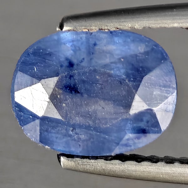 Natural Blue Sapphire Gemstones 2.73 Ct. Oval Shape 9.4 x 7.4 Mm.: Product ID: 806012440 Product Name: Natural Blue Sapphire Weight: 2.73 CT. Size: 9.4 x 7.4 x 4.4 MM. Shape: Oval Color: Blue Clarity:SI1 Luster: Good Gems Origin: Madagascar Treatment: Heated (Lead-gl