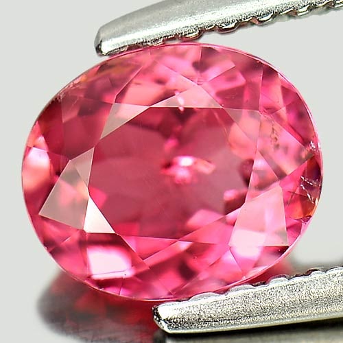 Natural Pink Tourmaline Gemstones 0.93 Ct. Oval Shape 6.7 x 5.7 Mm.: Product ID: 807245977 Product Name: Natural Tourmaline Weight: 0.93 CT. Size: 6.7 x 5.7 x 3.7 MM. Shape: Oval Color: Pink Clarity:SI1 Luster: Good Gems Origin: Nigeria Treatment: Unheated Crystal Stru