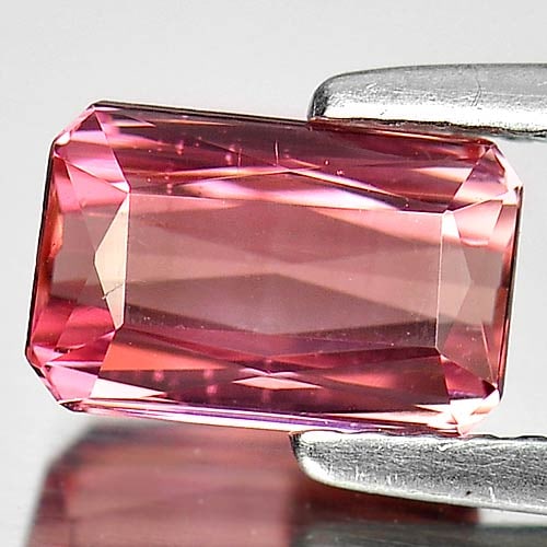 Natural Pink Tourmaline Gemstones 1.41 Ct. Octagon Shape 7.8 x 5 Mm.: Product ID: 807239666 Product Name: Natural Tourmaline Weight: 1.41 CT. Size: 7.8 x 5 x 3.7 MM. Shape: Octagon Color: Pink Clarity:VSI Luster: Good Gems Origin: Nigeria Treatment: Unheated Crystal Str