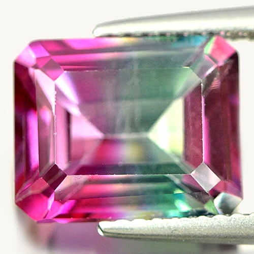 Natural Bi-Color Topaz Gemstones 5.06 Ct. VVS Octagon Shape 10.8 x 8.8 Mm.: Product ID: 807166436 Product Name: Natural Topaz Weight: 5.06 CT. Size: 10.8 x 8.8 x 5.5 MM. Shape: Octagon Color: Bi-Color Clarity:VVS Luster: Good Gems Origin: Brazil Treatment: Treated Crystal Str