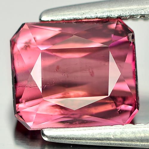 Natural Pink Tourmaline Gemstones 1.37 Ct. Octagon Shape 6.8 x 5.8 Mm.: Product ID: 807237046 Product Name: Natural Tourmaline Weight: 1.37 CT. Size: 6.8 x 5.8 x 3.7 MM. Shape: Octagon Color: Pink Clarity:VSI Luster: Good Gems Origin: Nigeria Treatment: Unheated Crystal S