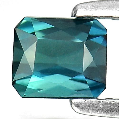 Natural Blue Indicolite Tourmaline Gemstones 0.84 Ct. Clean Octagon Shape 5.4 x 4.6 Mm.: Product ID: 807239880 Product Name: Natural Tourmaline Weight: 0.84 CT. Size: 5.4 x 4.6 x 3.5 MM. Shape: Octagon Color: Blue Indicolite Clarity:IF Luster: Good Gems Origin: Nigeria Treatment: Unheated