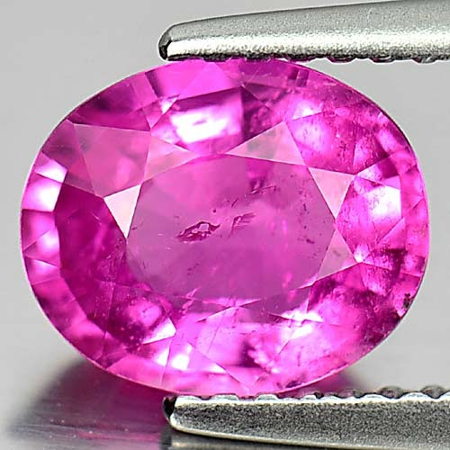 Natural Purplish Pink Rubellite Gemstones 1.56 Ct. Oval Shape 8.7 x 7 Mm.: Product ID: 807242729 Product Name: Natural Rubellite Weight: 1.56 CT. Size: 8.7 x 7 x 4.2 MM. Shape: Oval Color: Pink Clarity:SI1 Luster: Very Good Gems Origin: Nigeria Treatment: Unheated Crystal St