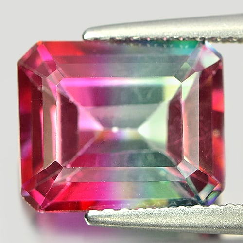 Natural Bi-Color Topaz Gemstones 5.21 Ct. VVS Octagon Shape 10.8 x 9 Mm.: Product ID: 807166431 Product Name: Natural Topaz Weight: 5.21 CT. Size: 10.8 x 9 x 5.7 MM. Shape: Octagon Color: Bi-Color Clarity:VVS Luster: Good Gems Origin: Brazil Treatment: Treated Crystal Struc