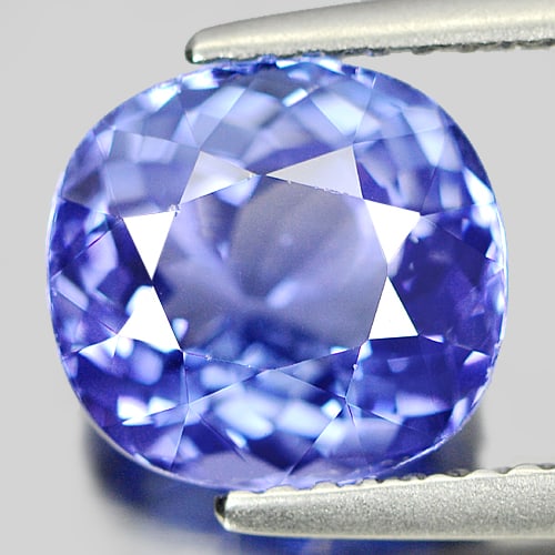 Natural Blue Tanzanite Gemstones 3.09 Ct. Clean Cushion Shape 8.84 x 8.28 Mm.: Product ID: 807006186 Product Name: Natural Tanzanite Weight: 3.09 CT. Size: 8.84 x 8.28 x 5.38 MM. Shape: Cushion Color: Blue Clarity:IF Luster: Very Good Gems Origin: Tanzania Treatment: Heated Crys