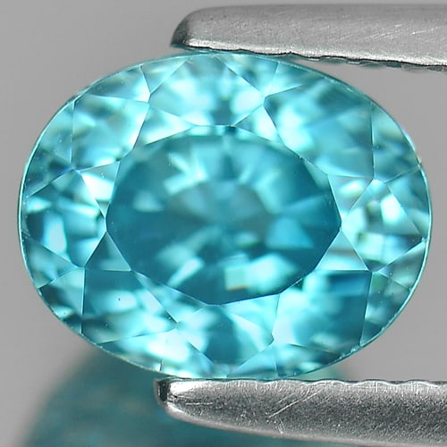 Natural Blue Zircon Gemstones 3.13 Ct. Clean Oval Shape 8.1 x 6.5 x 5.8 Mm.: Product ID: 807720879 Product Name: Natural Zircon Weight: 3.13 CT. Size: 8.1 x 6.5 x 5.8 MM. Shape: Oval Color: Blue Clarity:IF Luster: Very Good Gems Origin: Cambodia Treatment: Heated Crystal Struc