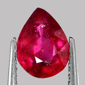 Natural Red Ruby Gemstones 1.63 Ct. Pear Shape 8.3 x 6.3 Mm. (1 of 3)